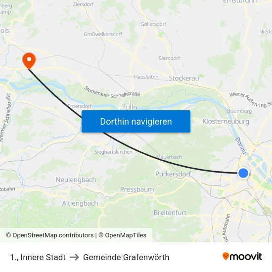 1., Innere Stadt to Gemeinde Grafenwörth map