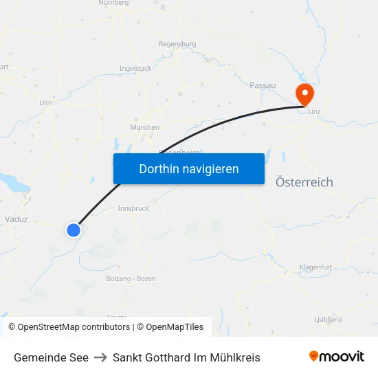 Gemeinde See to Sankt Gotthard Im Mühlkreis map
