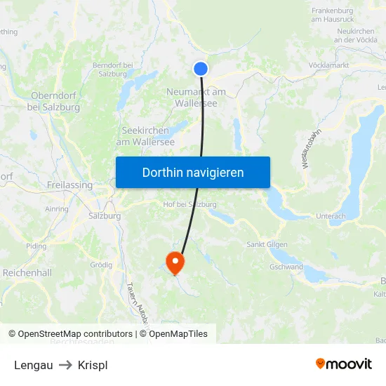 Lengau to Krispl map