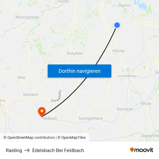 Raiding to Edelsbach Bei Feldbach map