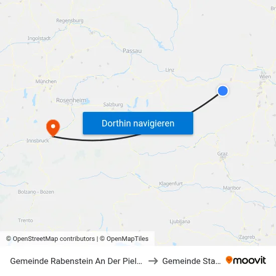 Gemeinde Rabenstein An Der Pielach to Gemeinde Stans map