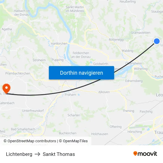 Lichtenberg to Sankt Thomas map