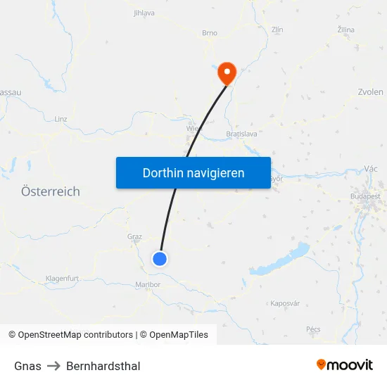 Gnas to Bernhardsthal map