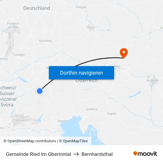 Gemeinde Ried Im Oberinntal to Bernhardsthal map