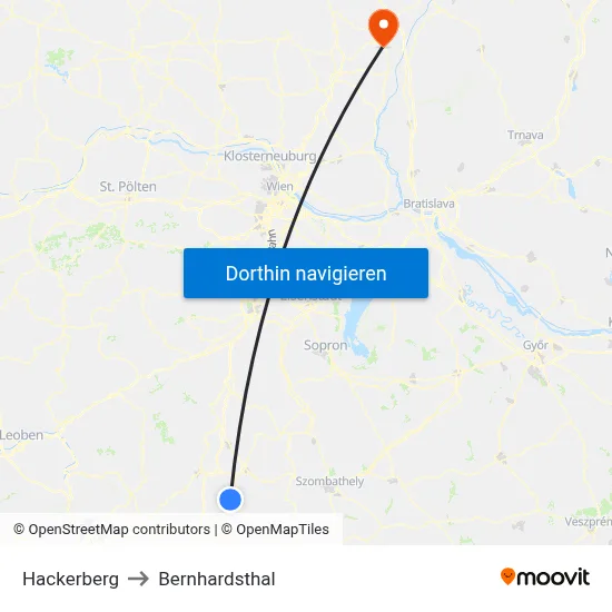 Hackerberg to Bernhardsthal map