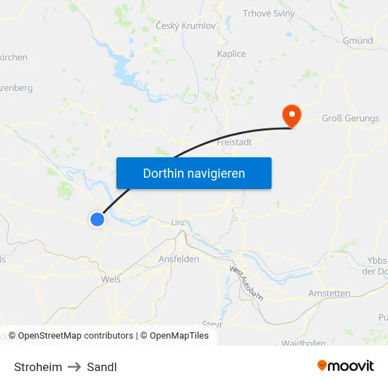 Stroheim to Sandl map