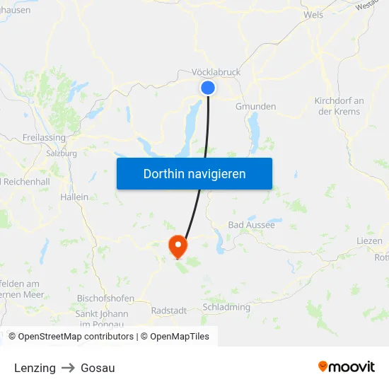 Lenzing to Gosau map