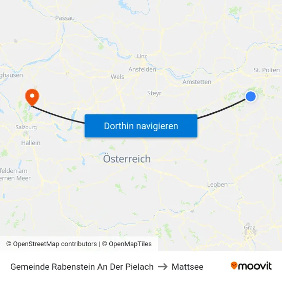 Gemeinde Rabenstein An Der Pielach to Mattsee map