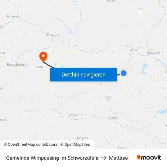Gemeinde Wimpassing Im Schwarzatale to Mattsee map