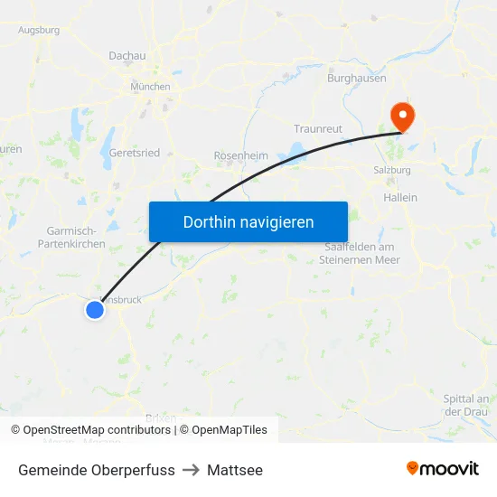 Gemeinde Oberperfuss to Mattsee map