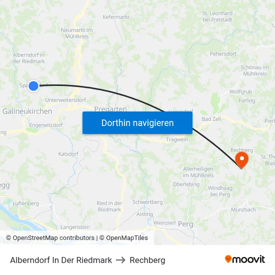 Alberndorf In Der Riedmark to Rechberg map