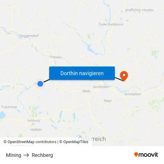 Mining to Rechberg map