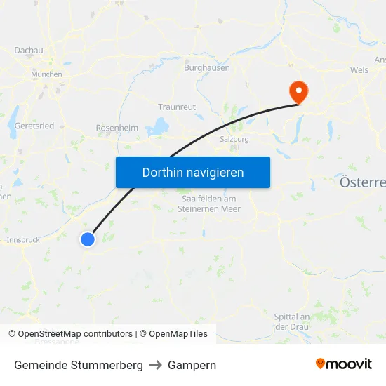Gemeinde Stummerberg to Gampern map