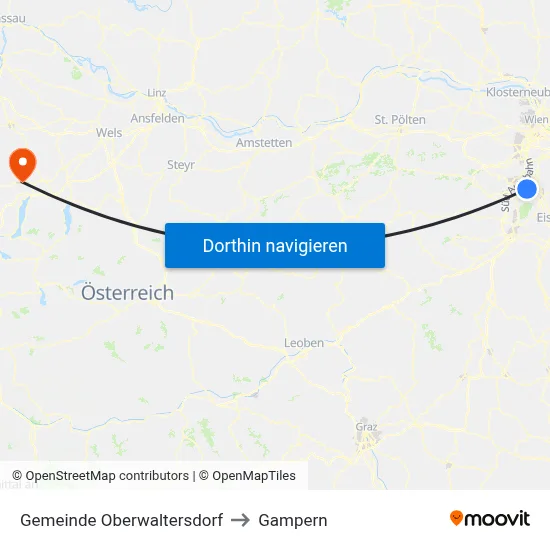 Gemeinde Oberwaltersdorf to Gampern map
