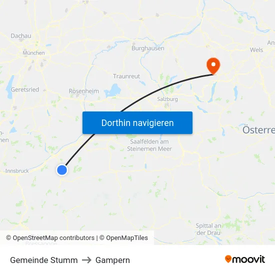 Gemeinde Stumm to Gampern map