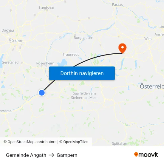 Gemeinde Angath to Gampern map