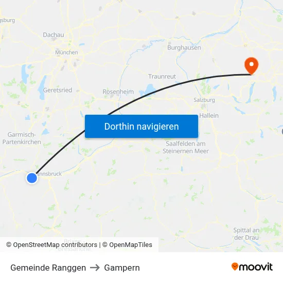 Gemeinde Ranggen to Gampern map