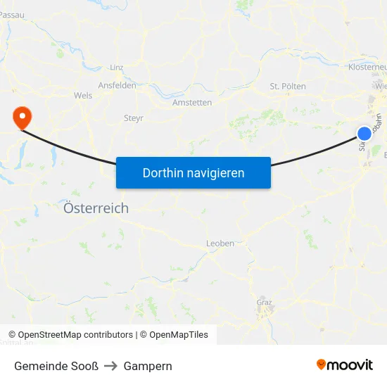 Gemeinde Sooß to Gampern map