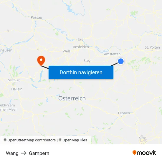 Wang to Gampern map