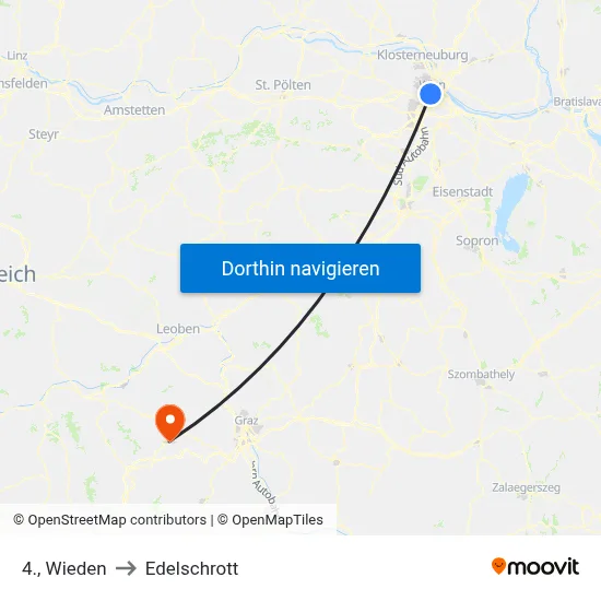 4., Wieden to Edelschrott map