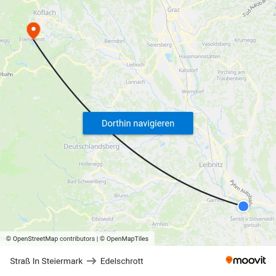Straß In Steiermark to Edelschrott map