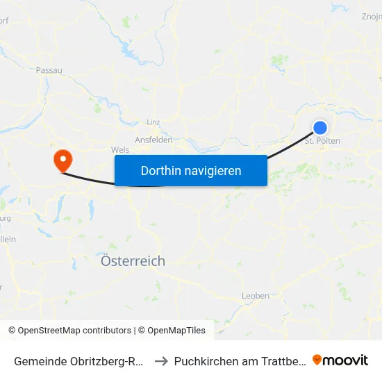 Gemeinde Obritzberg-Rust to Puchkirchen am Trattberg map