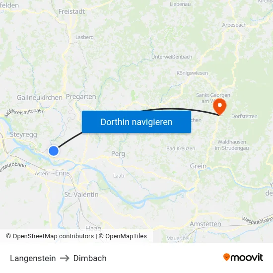 Langenstein to Dimbach map