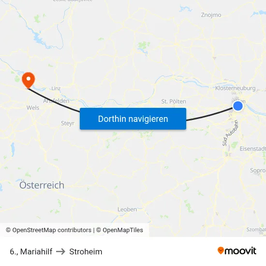 6., Mariahilf to Stroheim map