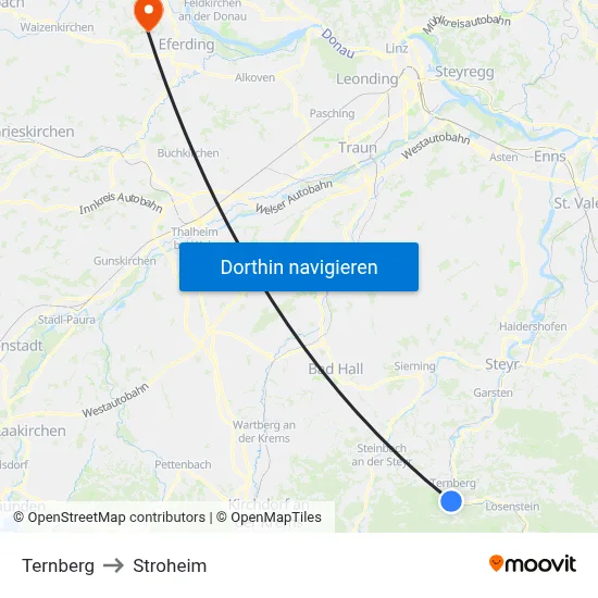 Ternberg to Stroheim map