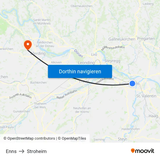 Enns to Stroheim map