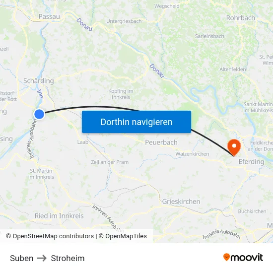 Suben to Stroheim map