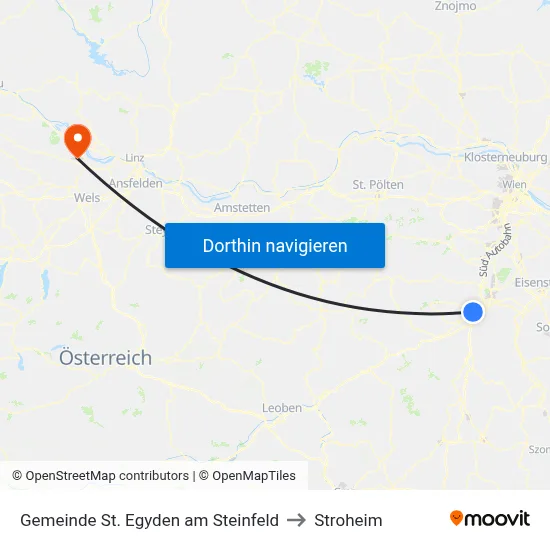 Gemeinde St. Egyden am Steinfeld to Stroheim map