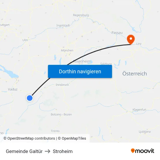 Gemeinde Galtür to Stroheim map
