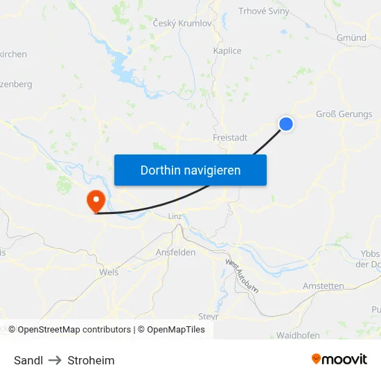 Sandl to Stroheim map