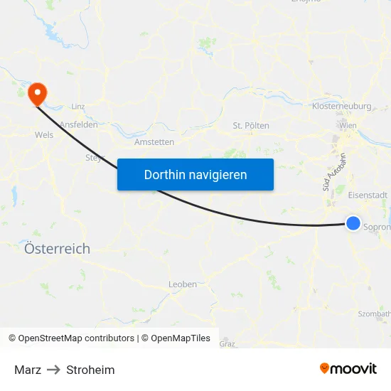 Marz to Stroheim map