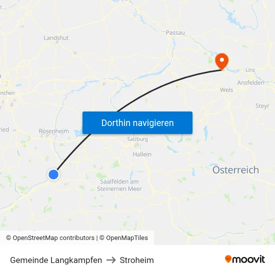 Gemeinde Langkampfen to Stroheim map