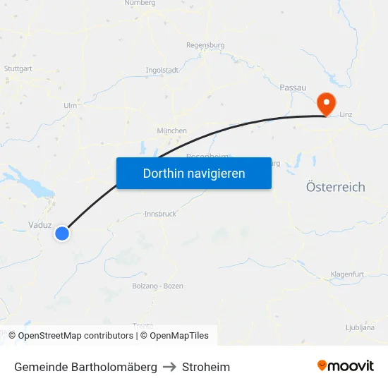 Gemeinde Bartholomäberg to Stroheim map