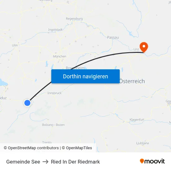 Gemeinde See to Ried In Der Riedmark map