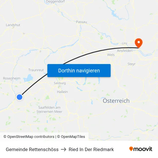 Gemeinde Rettenschöss to Ried In Der Riedmark map