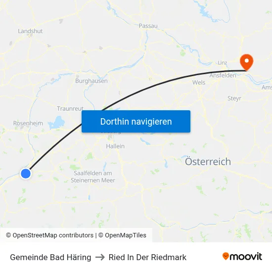 Gemeinde Bad Häring to Ried In Der Riedmark map