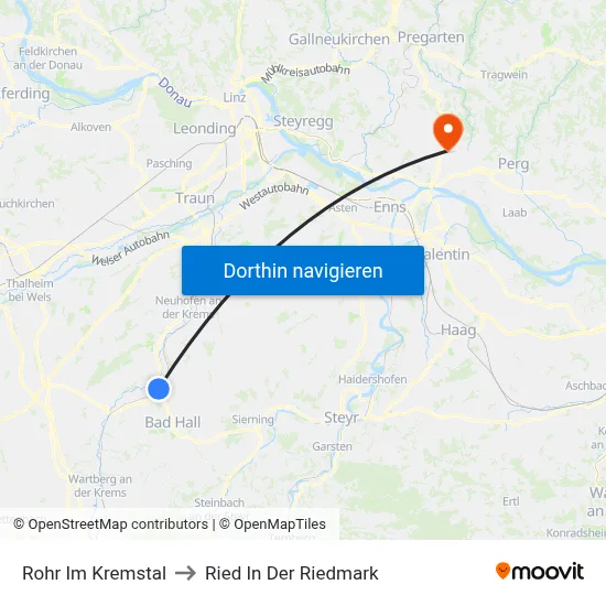 Rohr Im Kremstal to Ried In Der Riedmark map