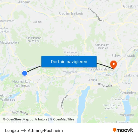 Lengau to Attnang-Puchheim map