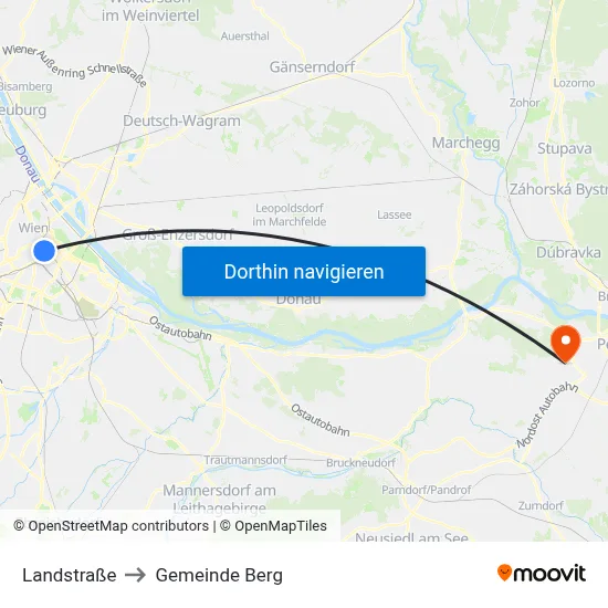 Landstraße to Gemeinde Berg map