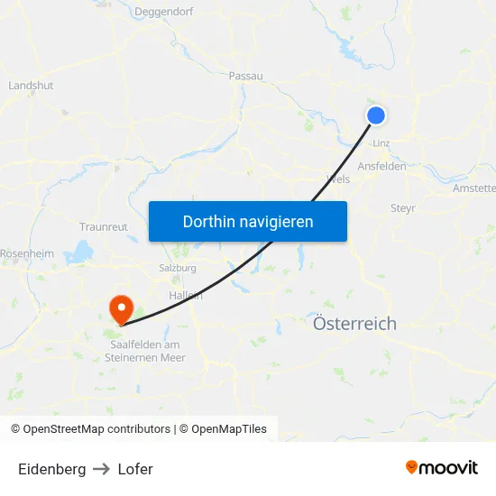 Eidenberg to Lofer map