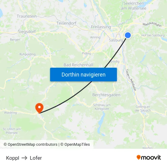 Koppl to Lofer map