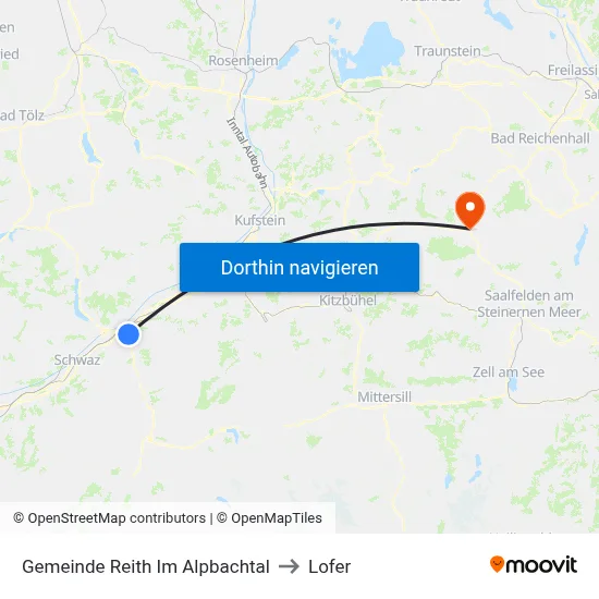 Gemeinde Reith Im Alpbachtal to Lofer map