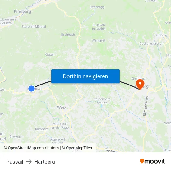 Passail to Hartberg map