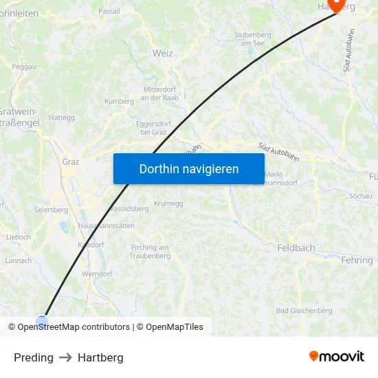 Preding to Hartberg map