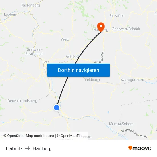 Leibnitz to Hartberg map