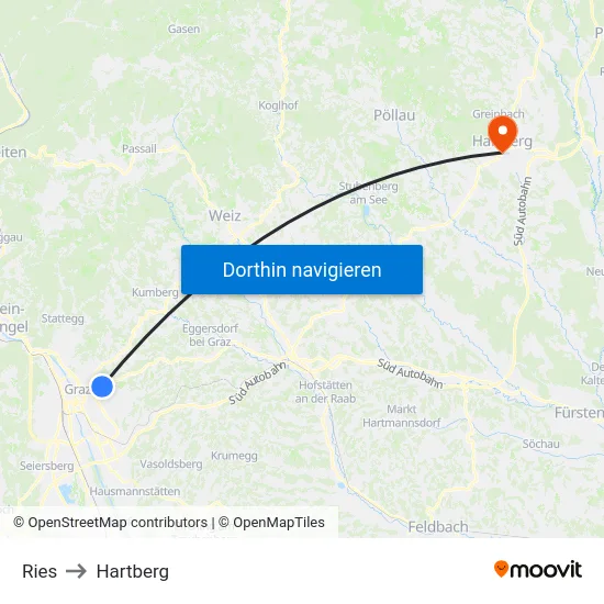 Ries to Hartberg map